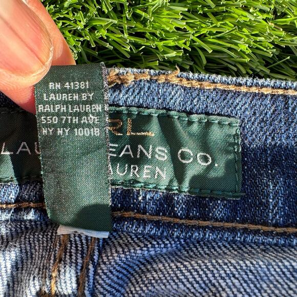 LRL Lauren Ralph Lauren Classic Bootcut Jeans High Rise Denim Blue Womens Size 8 - Picture 11 of 11